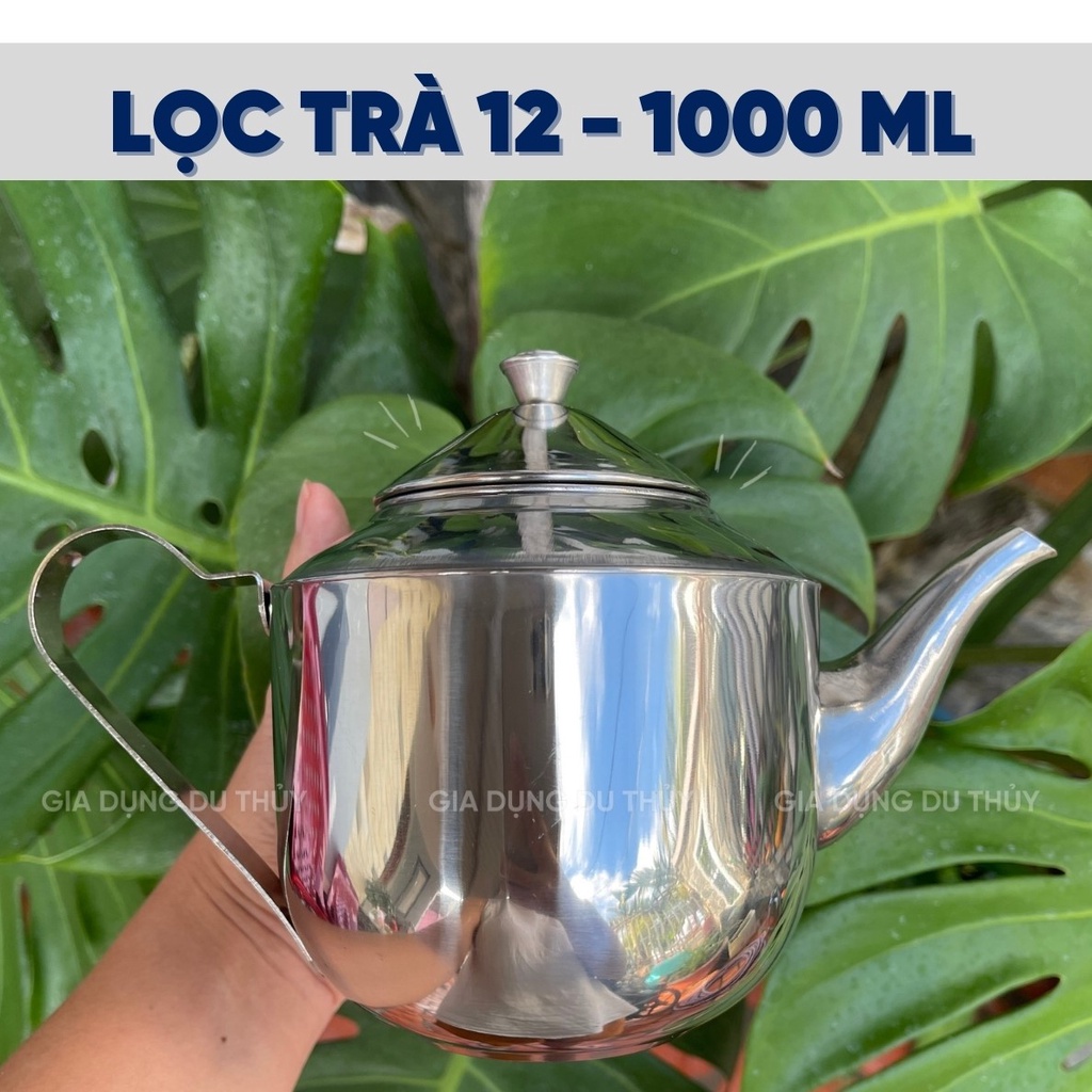 Bình trà inox có lõi lọc dung tích 1000 ml có lõi lọc trà tiện lợi, thiết kế có nắp đậy kín tiện dụng dễ dàng vệ sinh