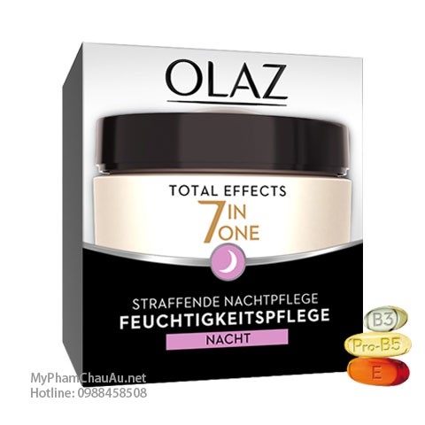 Kem dưỡng da chống lão hóa ban đêm Olaz Total Effects 7in1