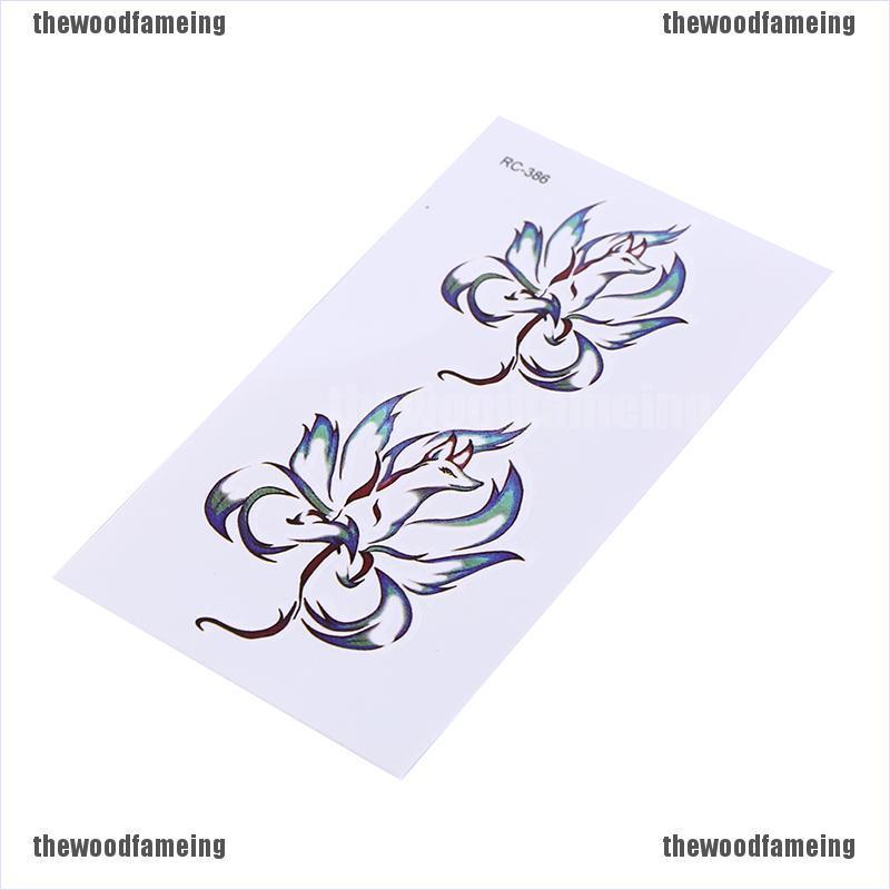 Hình Xăm Dán Tạm Thời Chống Thấm Nước Hình Chín Đuôi Cáo