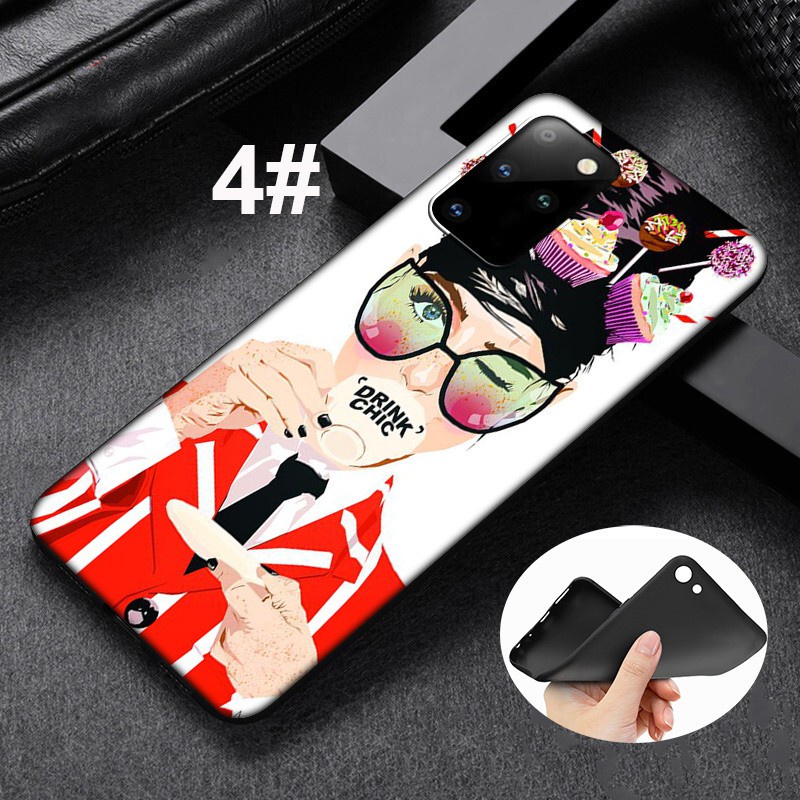 Samsung Galaxy S10 S9 S8 Plus S6 S7 Edge S10+ S9+ S8+ Soft Silicone Cover Phone Case Casing 7LQ Aesthetic illustration Girl