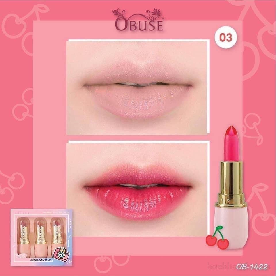 [ 3 in 1] Bộ Soņ thạch Obuse Magic Glow Thái Lan