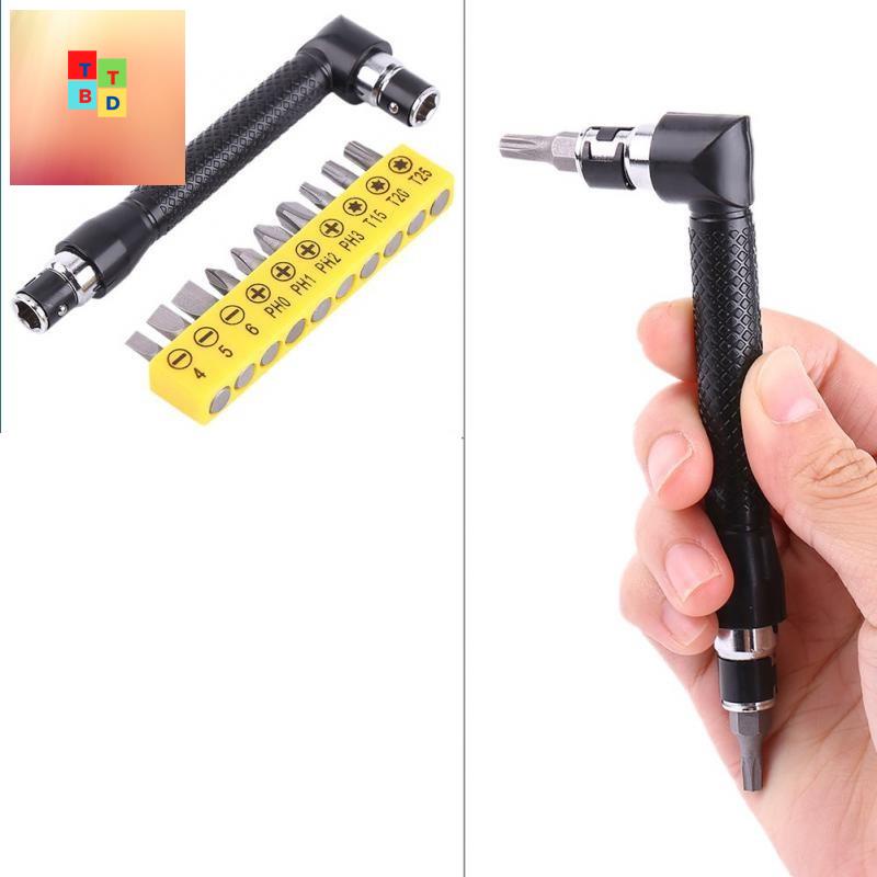 Bộ đầu tua vít chữ L 10 trong 1 đa năng - Cờ lê 2 đầu