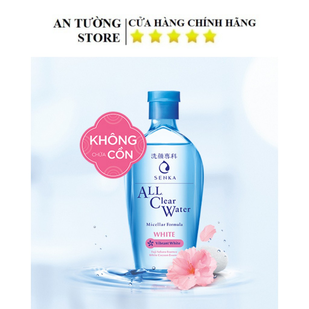 Nước Tẩy Trang Micellar Senka ALL Clear Water Fresh, màu hồng 230ml