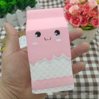 {mới về} Trò chơi Squishy hình hộp sữa dễ thương