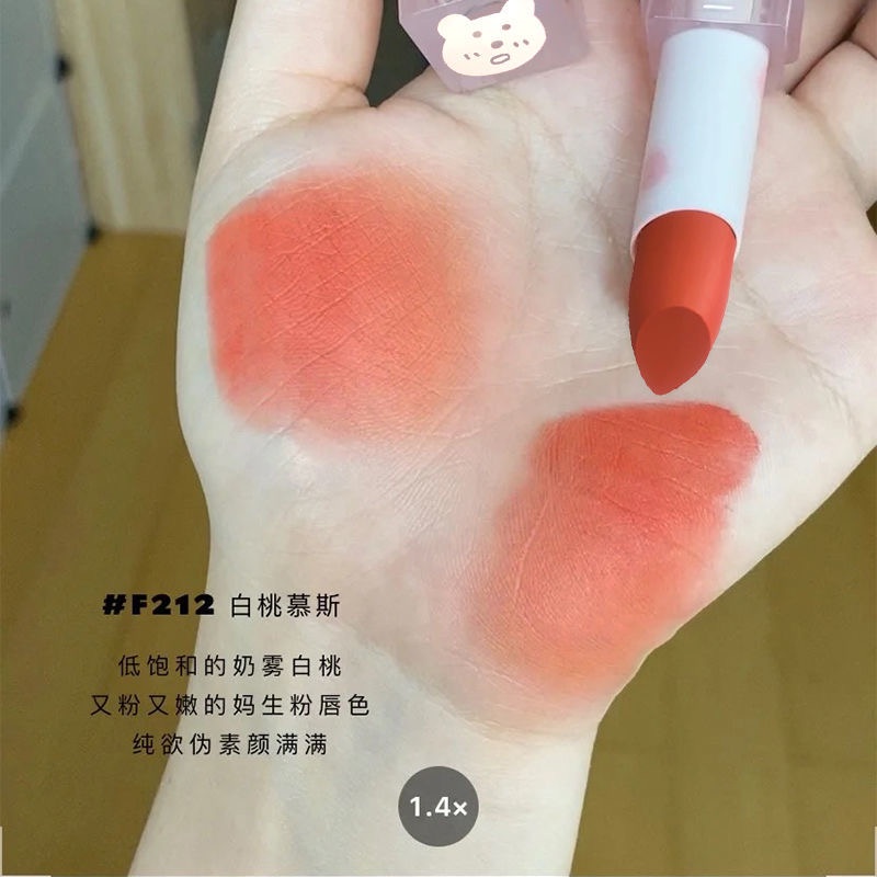 Daimanpu® Son Môi Màu Lì Kết Cấu Mềm Mịn Dưỡng Ẩm Kháng Nước Lâu Trôi