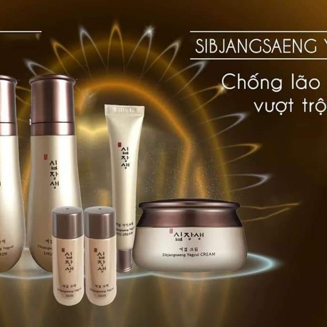 SIBJANGSAENG YEGYUL ☑️Ngăn chặn hình thành hắc tố đen melanin.☑️Tái tạo, khoá ẩm, giữ nước, làm chậm quá trình lão