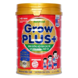 Sữa bột GrowPlus NutiFood Đỏ,Xanh,Cam 900g