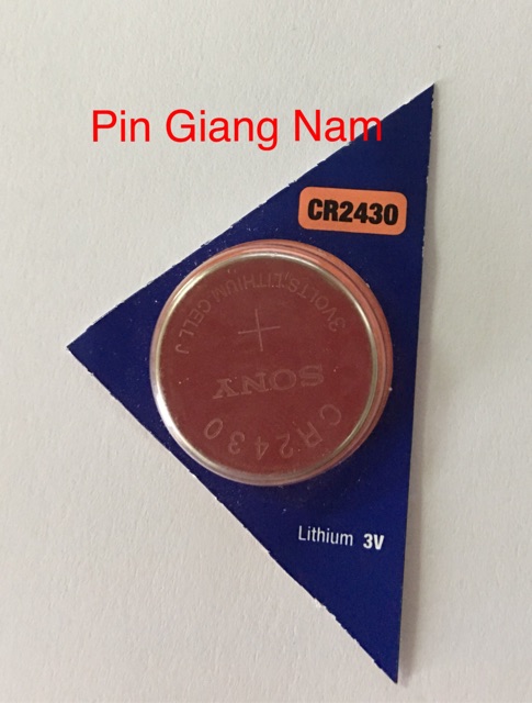 Pin Sony CR2430 3V Lithium vỉ 1 viên