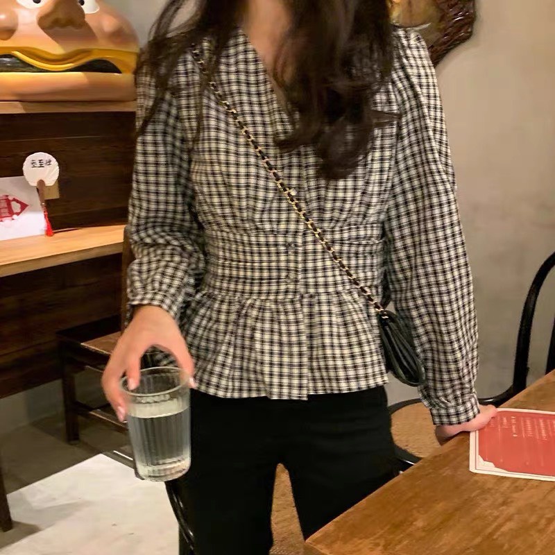 ÁO SƠ MI KẺ PELUM SIÊU XINH