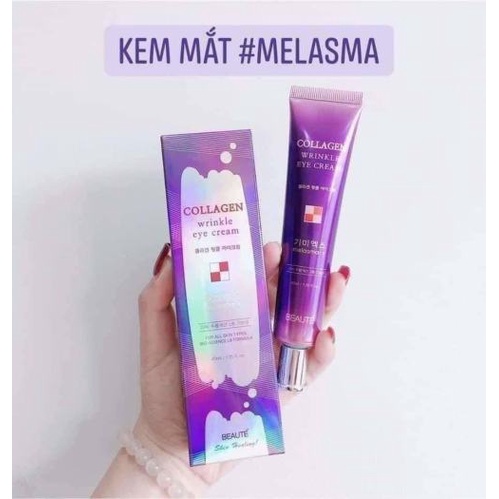 Kem Dưỡng Chống Lão Hóa, Ngừa Nếp Nhăn Vùng Mắt Melasma-X Collagen Wrinkle Eye Cream 40ml