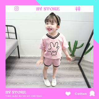 Bộ đồ bé gái hottrend cánh rơi, chất mát mịn mềm, quần áo trẻ em cho bé từ  6-22kg