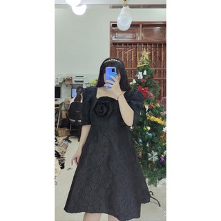 Đầm gấm hoa #bigsize 60kg đến 90kg