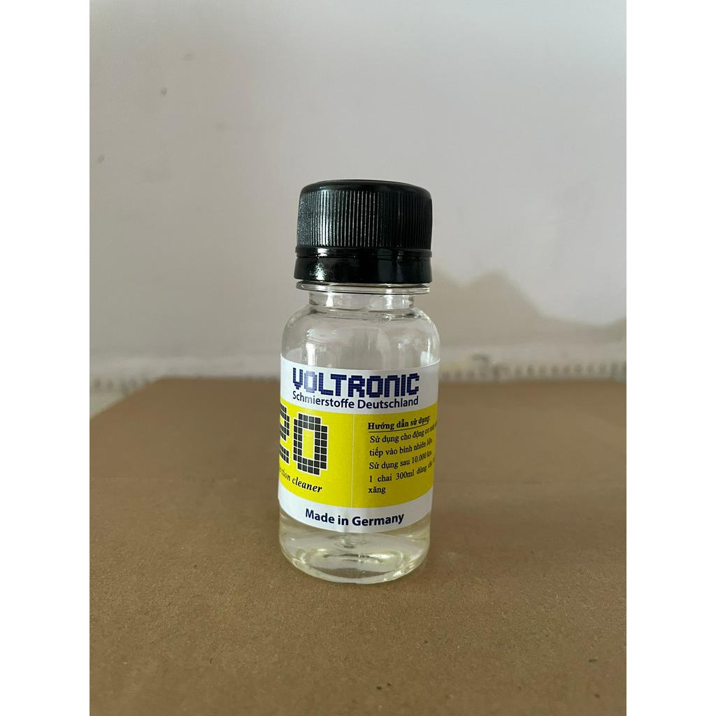 Bộ đôi phụ gia súc động cơ Voltronic E20 1L và phụ gia vệ sinh hệ thống nhiên liệu FI Voltronic G20