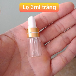 Bộ 10 chai chiết bóp 3ml thủy tinh - Serum 3ml