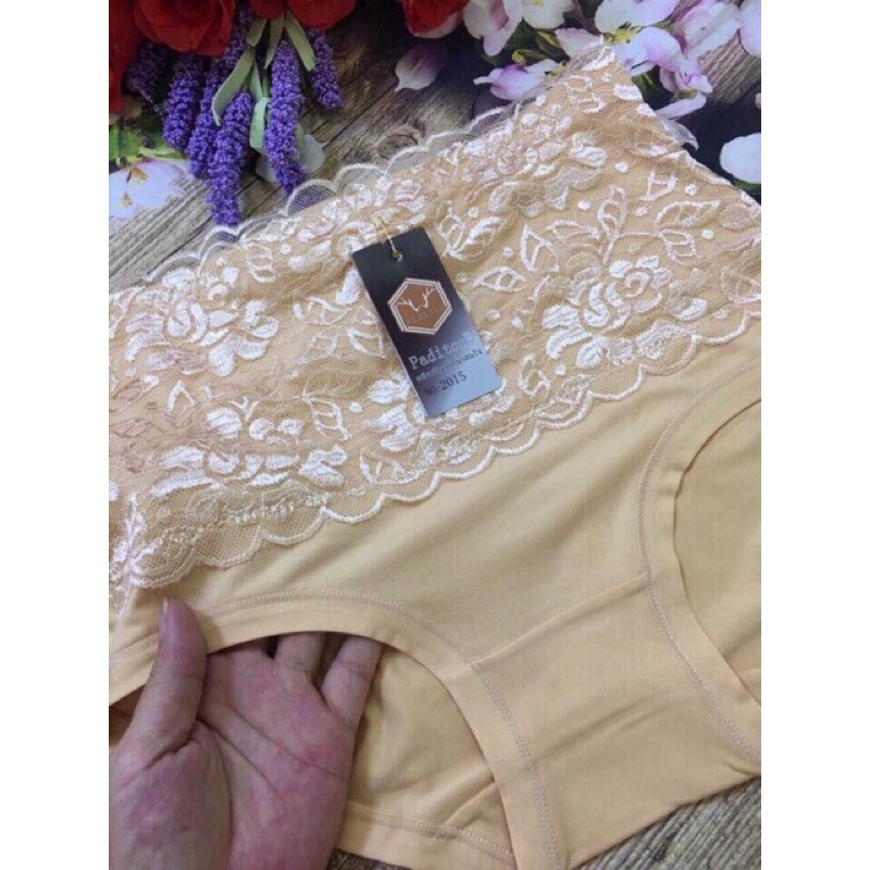 [ chọn màu ] Quần lót nữ cotton phối ren cạp cao gen bụng, quần lót định hình 2015