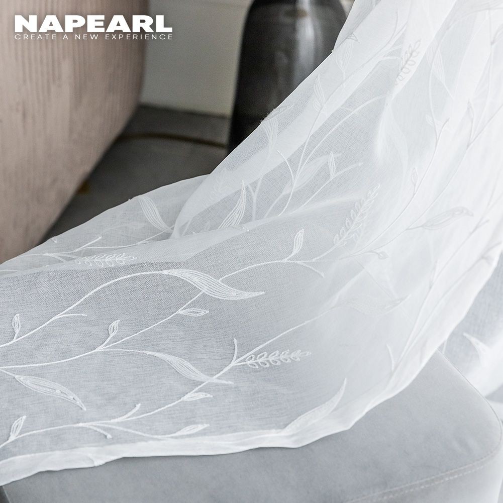 1 Rèm cửa sổ NAPEARL Xuyên Thấu Thêu Họa Tiết