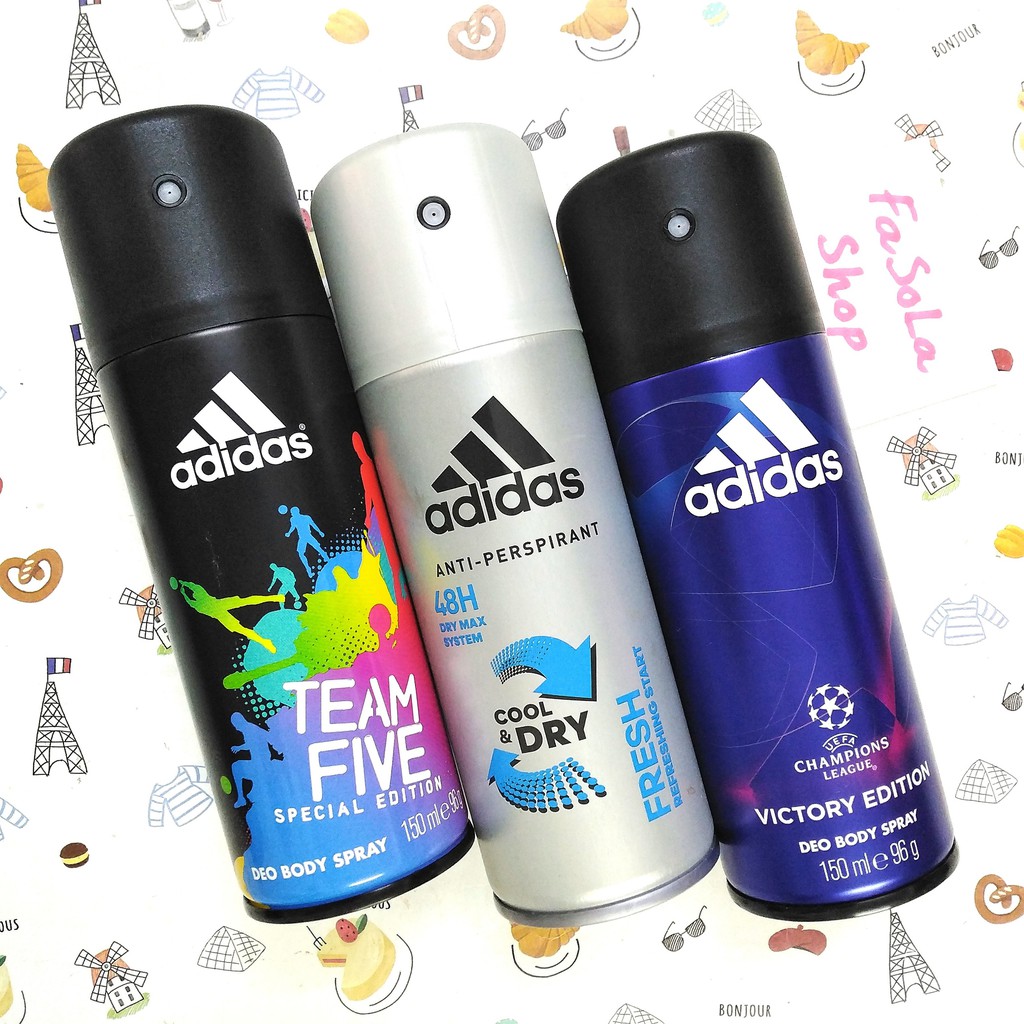 Xịt khử mùi toàn thân nam ADIDAS Tây Ban Nha 150ml coty