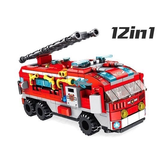 Mô hình xe cứu hỏa đồ chơi Lego 12 kiểu dáng