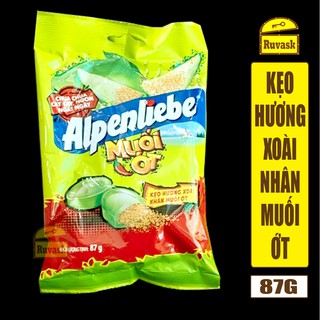 Kẹo Alpenlibe Hương Xoài Nhân Muối Ớt 87G - Đồ Ăn Vặt Nội Địa Ngon , Giá Rẻ - Bánh Kẹo Ăn Vặt - Ruvask