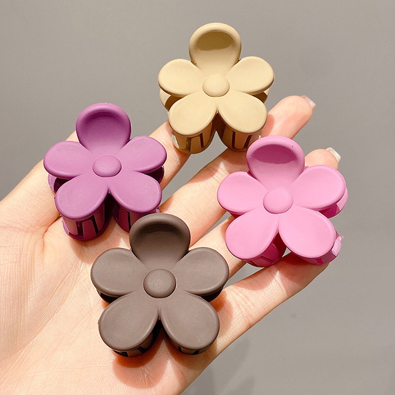 Kẹp Tóc Hình Hoa Bằng Acrylic Dễ Thương Phong Cách Hàn Quốc