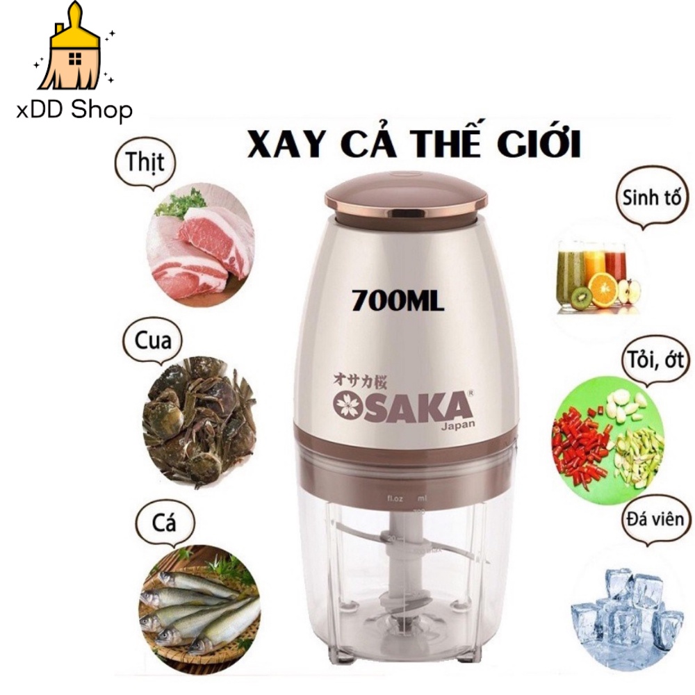 Máy Xay Sinh Tố Xay Thịt Cá Xay Đá Chính Hãng Osaka Dung Tích 700ml