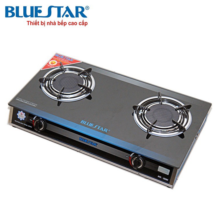 Bếp gas hồng ngoại Bluestar NG-5680C, Đánh lửa IC 2 vòng lửa