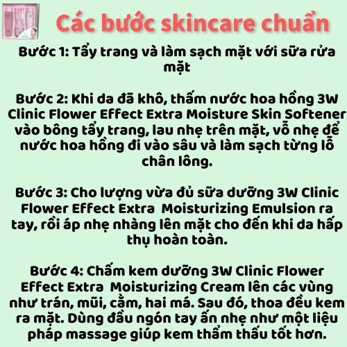 Set dưỡng trắng da [ Dùng Là Mê _Hàng AUTH ] Set Dưỡng Da 3W Clinic Collagen White Skin Care Set Chính Hãng MPLULU74