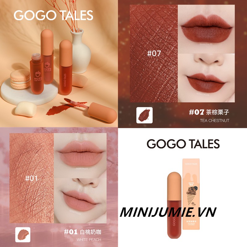 [ GOGO TALES ] Son Kem Lì GOGOTALES Hạt Dẻ