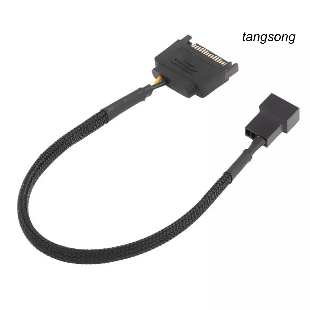 Dây Cáp Chuyển Đổi Quạt Tản Nhiệt Ts-Sata 15pin Sang 3pin 4pin Cho Máy Tính