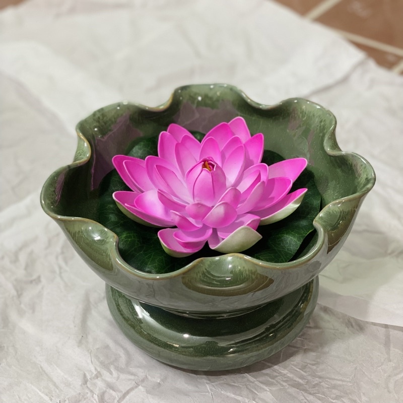 Hoa sen thả nổi loại to 17cm
