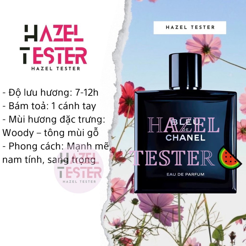 ✨ Nước Hoa Dùng Thử Chính Hãng Bleu De ?.??.?.?.? Parfum [ʜᴀᴢᴇʟ ᴛᴇsᴛᴇʀ]