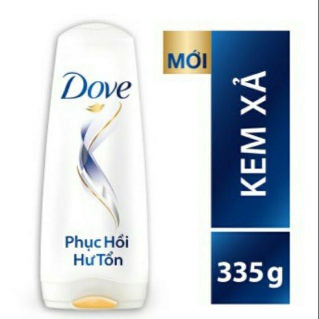 Kem xả dove dưỡng tóc bồng bềnh phục hồi hư tổn chai 335ml