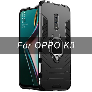 Ốp điện thoại nhựa cứng có nhẫn nam châm chống sốc bảo vệ cho OPPO K3