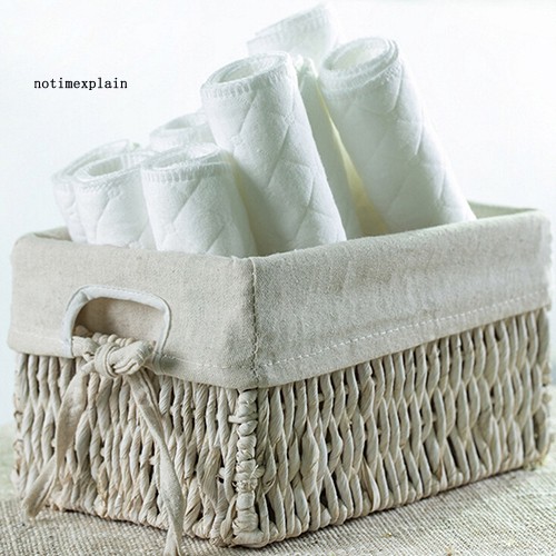 Set 10 Tã Lót Cotton 3 Lớp Dành Cho Bé Sơ Sinh Có Thể Tái Sử Dụng