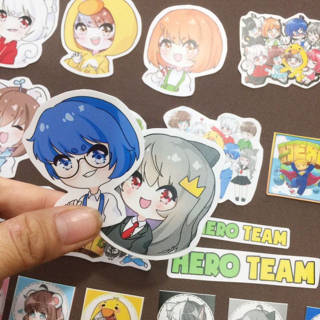 Sticker Hero Team gồm 26 sticker Hero Team