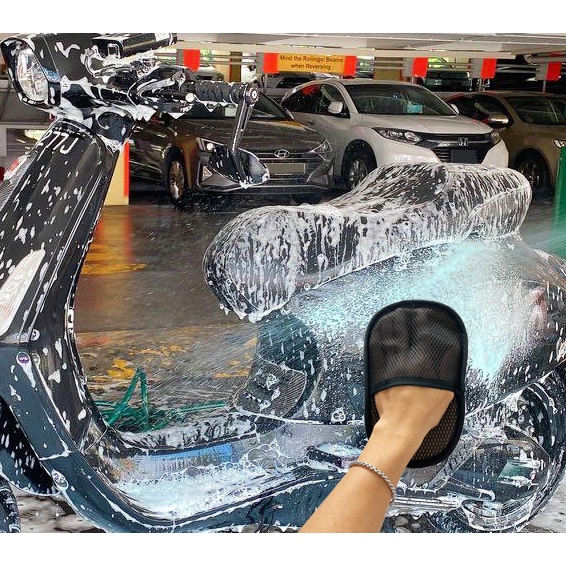 Bao tay rửa xe bằng lông siêu mềm mịn