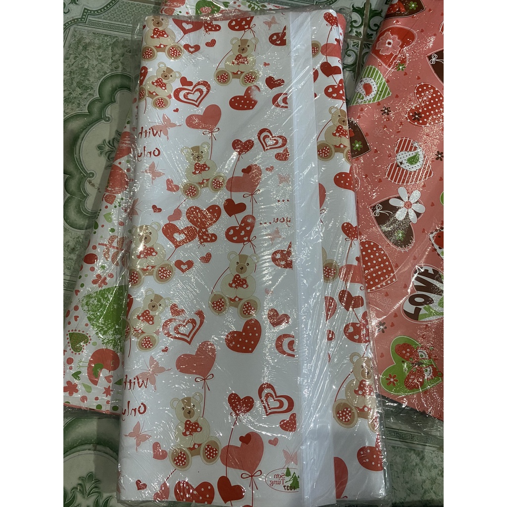 Bịch 100 Tờ Giấy Gói Quà Khổ 50x50cm Đẹp giao mẫu ngẫu nhiên
