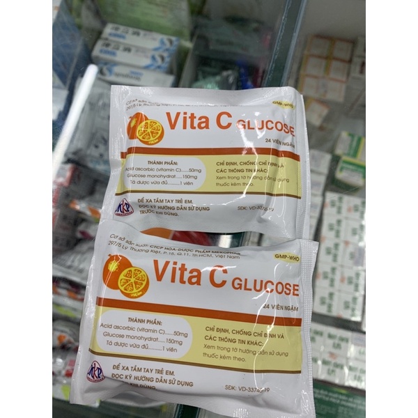Viên ngậm vitamin C - Vita C Glucose gói 24 viên ngậm