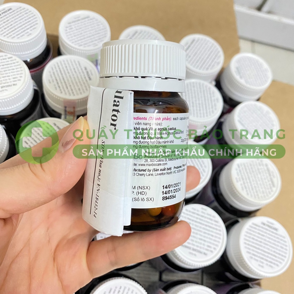 PM H-Regulator giúp tăng cường nội tiết tố nữ - Hộp 30 viên của Úc