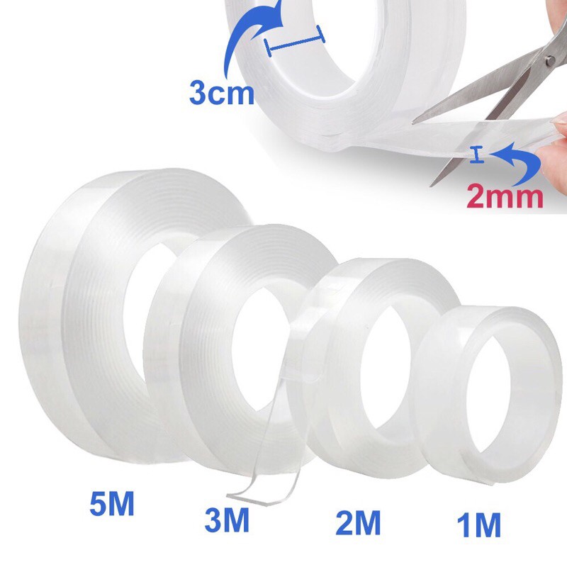 Băng keo 2 mặt trong suốt siêu cường lực