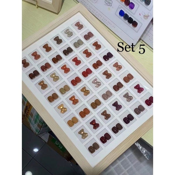 set sơn gel 24  chai very good nails tặng kèm bảng màu