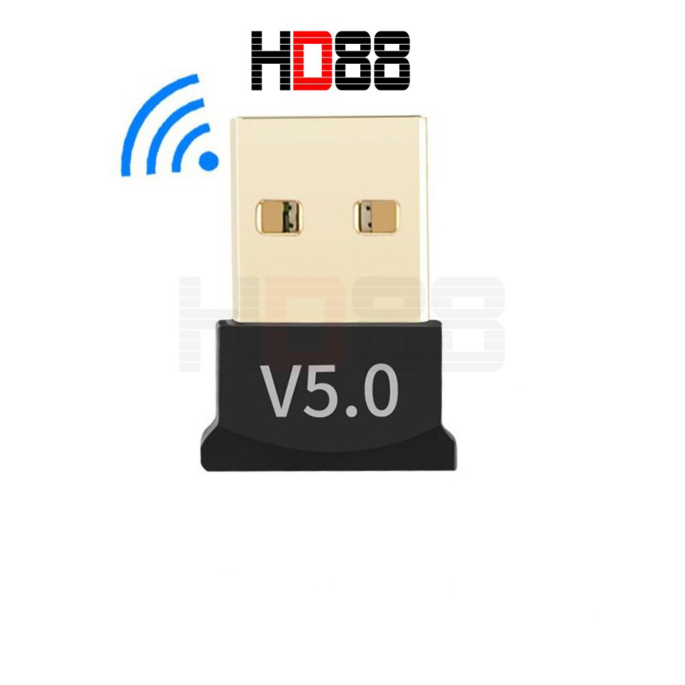 USB Bluetooth Dongle 5.0 giúp Laptop PC thu phát sóng bluetooth - HD88