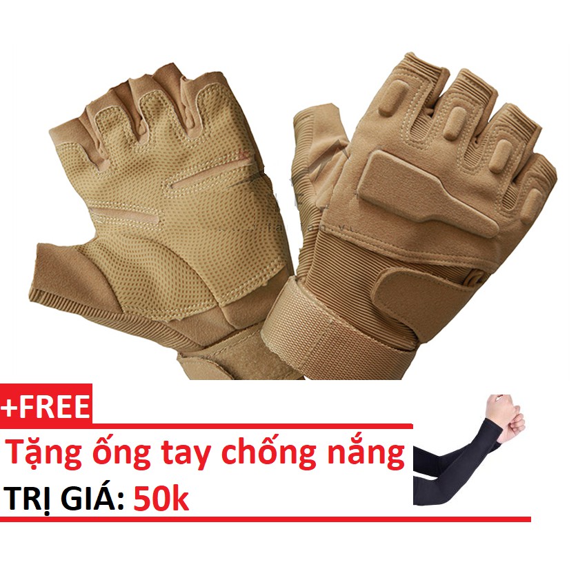 Găng tay xe máy cụt ngón đi phượt giá rẻ