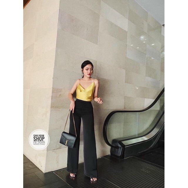 [Mã FAMAYWA giảm 10K đơn 50K] [CAO CẤP] áo 2 dây phi lụa cổ tim đính ngọc | BigBuy360 - bigbuy360.vn