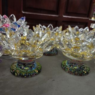Chân nến pha lê