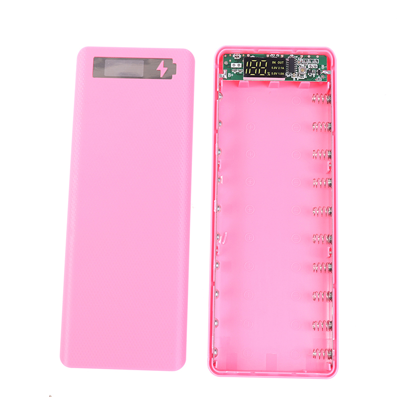 Hộp Sạc Dự Phòng Tự Lắp Ráp Sức Chứa 10 Pin 18650 Có Màn Hình Lcd Tiện Dụng | BigBuy360 - bigbuy360.vn