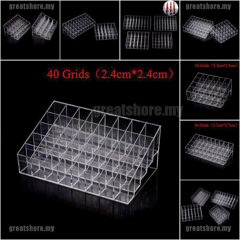 Khay Trưng Bày Son Môi 24 / 36 / 40 Ngăn Tiện Dụng