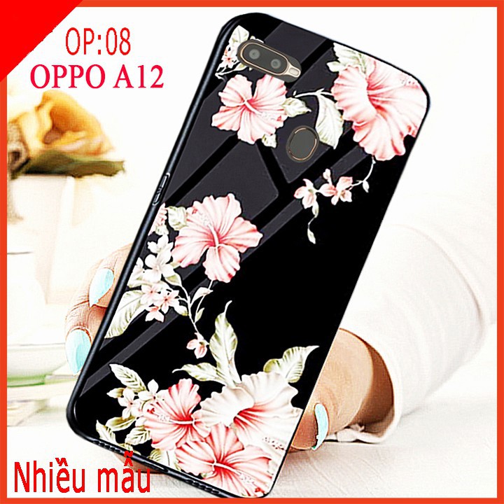 Ốp lưng mặt kính 3D OPPO A12, ốp lưng kính 3d sang trọng, ốp lưng điện thoại OPPO A12 (Kèm video sản phẩm shop tự quay) | BigBuy360 - bigbuy360.vn