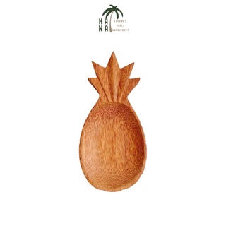 Dĩa gỗ dừa hình trái dứa/khóm 26x13cm