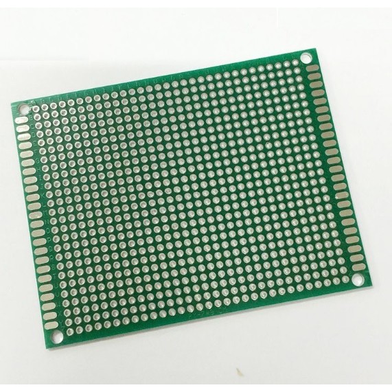 Phíp Đồng Đục Lỗ 2 Mặt PCB Xanh